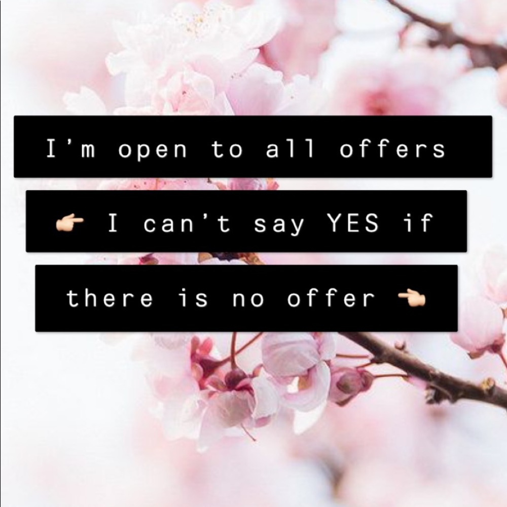OPEN TO ALL REASONABLE OFFERS ☺️